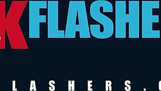 British Amateur Flashes Her Cute Titties And Fingers Pussy In Public Outdoor Kink