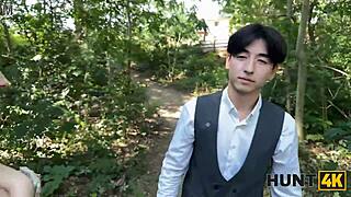 Hunt4k. Redhead Whore Cheats On Boyfriend Outdoor Public Fuck Plays With Natural Big Tits Cuckold