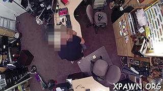 Amateur Slut Opens Pussy for Hardcore Shop Fuck and Blowjob