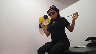 Wanna see this bored office slut plug her ass for sneaky work arousal?