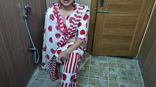 Hindi Teen Stepson Sneaks Up On Stepmom Changing Clothes And Fucks Her Big Ass In Toilet