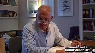 imagine grandpa just shutting up to fuck juicy missy luv's tight pussy doggy deepthroat style