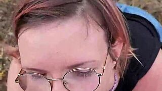 my petite wife shows off in nature during our cyprus trip, sucking and fucking outdoors