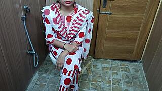 Hindi Teen Stepson Sneaks Up On Stepmom Changing Clothes And Fucks Her Big Ass In Toilet