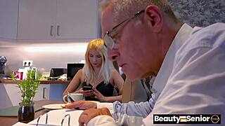 imagine grandpa just shutting up to fuck juicy missy luv's tight pussy doggy deepthroat style