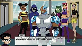 bumblebee masturbates wildly in bathroom 18titans part 24