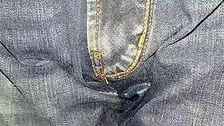 Feel the jeans rip with double orgasm rush?