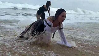 Two Hot Pirates Pound Sexy Sailors' Tight Pussies After Shipwreck Orgy!