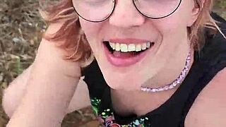 my petite wife shows off in nature during our cyprus trip, sucking and fucking outdoors