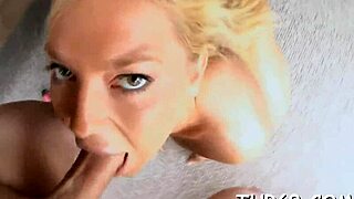 Erotic Couple's Sloppy Blowjob Ends In Huge Facial Cumshot On Small Tits