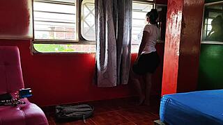 Hey step-nephew, wanna watch me suck cock like a total whore behind hubby's back?