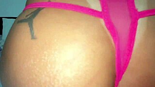 first time homemade latina housewife fingers squirting pussy in pink panties quickie