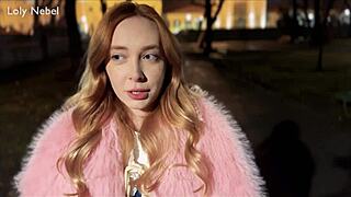 i spot old classmate with cute feet and skinny tits then fuck her outdoors same day