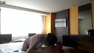 plumber catches curvy latina masturbating at home