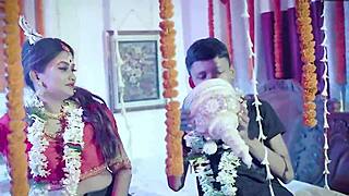 young indian couple first night suhaag raat dirty sex with screams