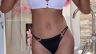 wanna see my super wet solo outdoors in public? tres chaude... 🌧️🍑😏