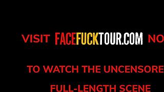 Wanna See Submissive Blonde Slut Deepthroated By Huge White Cock?