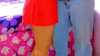 Neighbor fucks me hard anal creampie squirt sucks cock in his bed