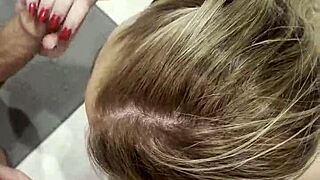 Suck Step Son's Monster Cock Deep in Steamy Shower Bliss!