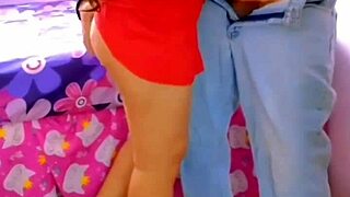 Neighbor fucks me hard anal creampie squirt sucks cock in his bed