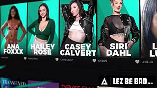 Lez Be Bad! Dragon Fucks Roommate's Hookup In Bed