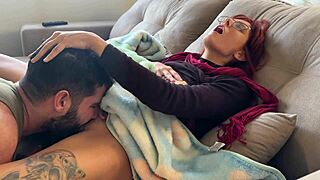 Caught Her Masturbating! Monster Cock Finishes Pussy in Garage Doggy