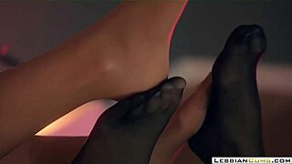lesbian strapon fetish in panties—heels and nylon make it so erotic 👠🔥