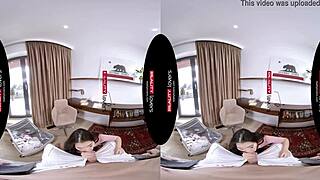 REALITY LOVERS' KATANA rides monster cock cowgirl as petite Asian teen with small tits