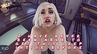 uhh darkseid's monster cock breeds power girl's big tits ass with creampie handjob mess