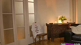 Euro Teen In Heels Teases Old Man With Slow Monster Cock Blowjob