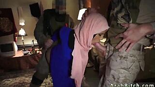 wanna see this arab teen blow army guys to pay her rent??