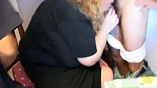 excited redhead granny rams toys cock in hole