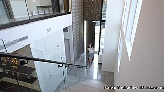 I welcome my stepcousin with big cock bathroom pounding