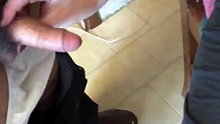 excited redhead granny rams toys cock in hole