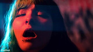 Hot girls explore foot fetish before face sitting session