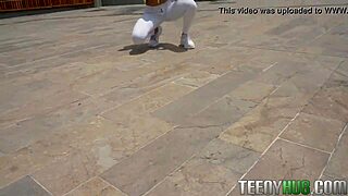 camron bell latina in glasses bent over ridin oiled tits bouncin pov outdoor