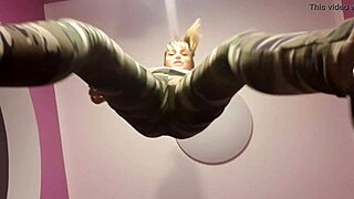 Blonde Femdom Slut Kneels for Cum Jerkoff Feast