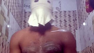 My erotic homemade masturbation in steamy bathroom feels huge naked bliss