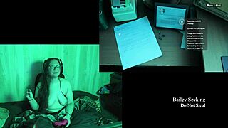 Naked Big Ass BBW Gamer Glasses Lake House Playthrough