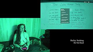 Naked Big Ass BBW Gamer Glasses Lake House Playthrough