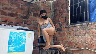 Neighbor slut, why flash that fat pussy under your dress in the yard?