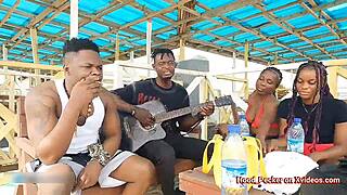 Damn that ebony beach ass got me hard now slamming her pussy back home hardcore!