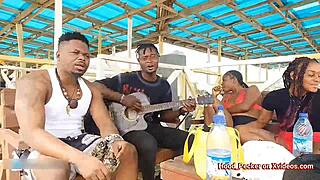 Damn that ebony beach ass got me hard now slamming her pussy back home hardcore!