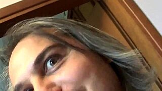 excited redhead granny rams toys cock in hole