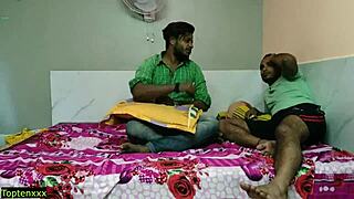 Wanna see Indian wife shared in wild threesome with dirty talk?