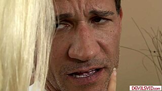 old guy bends teen babysitter over for hard assfucking and gaping!