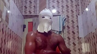 My erotic homemade masturbation in steamy bathroom feels huge naked bliss