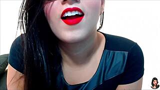 Big ass and tits tempt you into guided jerk off on Valentine's Day