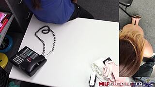 Brunette Shoplifting Milf McKenzie Lee Drilled Doggystyle Hard