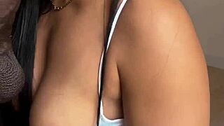 nysdel gives sloppy deepthroat bbc blowjob on cam while hubby watches??